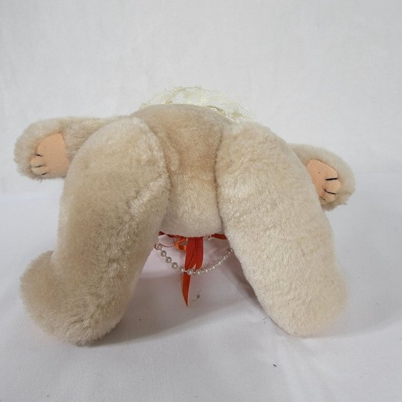 Adjustable Bear Plush 10" With Flowers and Necklace No Tags - Picture 10 of 10